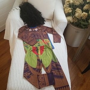 Disney's Moana Maui pajama/costume and wig